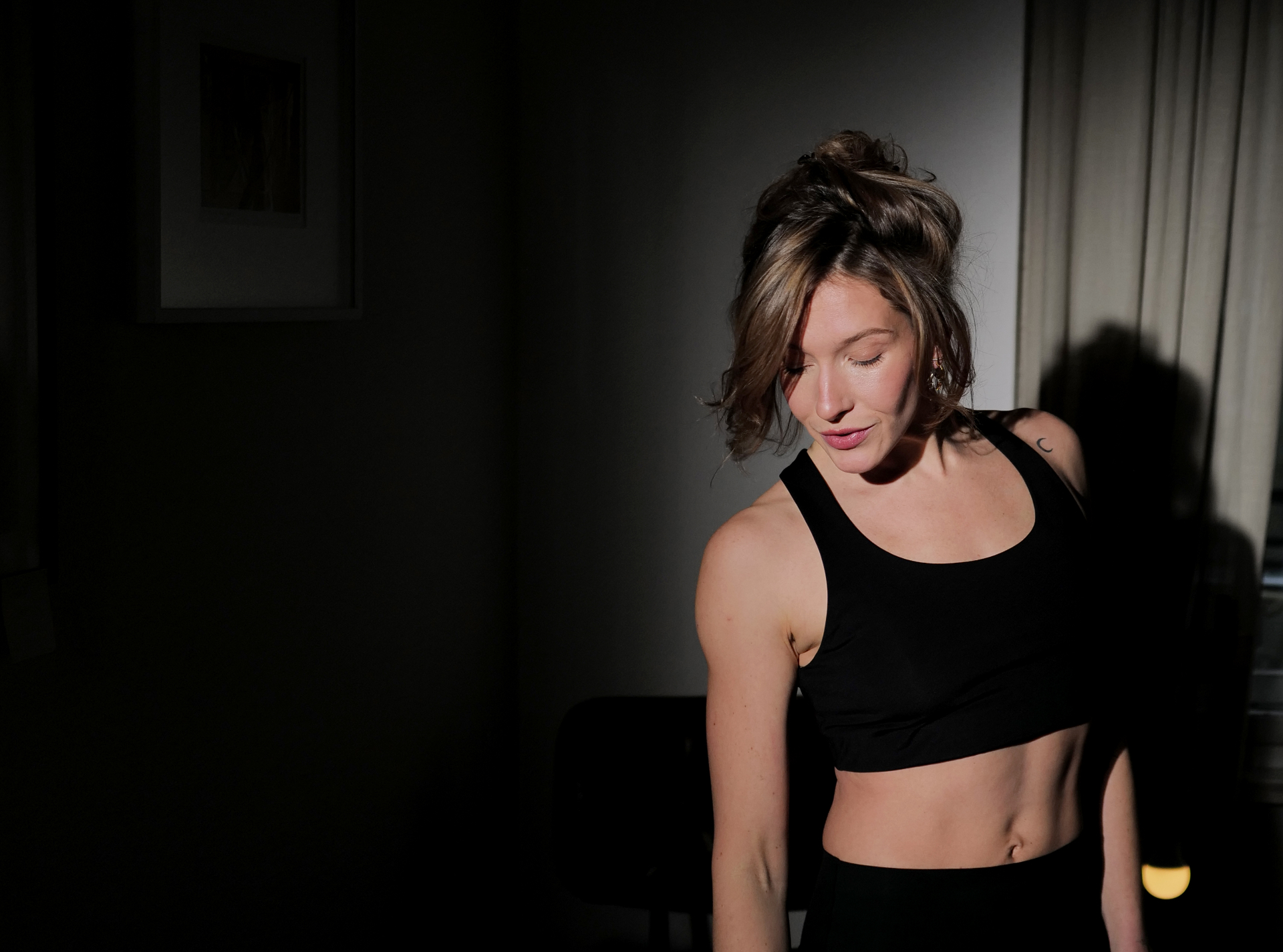 Vivien Lorenz auf der Yogamatte